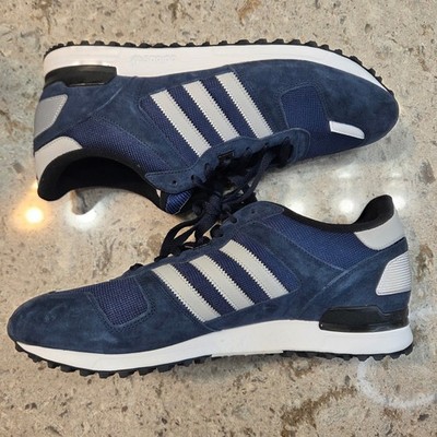 Adidas ZX 700 Mens Navy Grey Suede Mesh Running Shoes S79182 Size