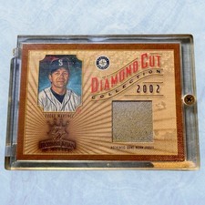 2002 DIAMOND KINGS EDGAR MARTINEZ RELIC BASEBALL CARD GAME WORN JERSEY 498/500
