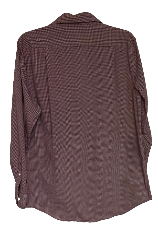 Camisa Croft & Barrow Para Hombre Paño Ancho, Ajuste Clásico, Botón Delantero, Talla 15 32-33 Foto 3 de 4