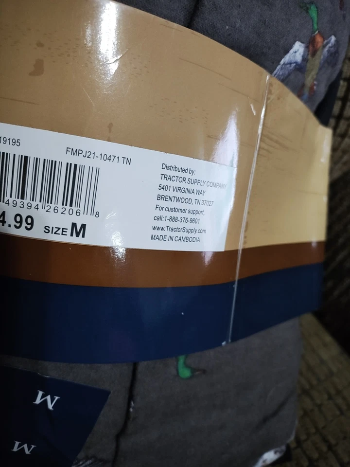 Juego de pijama Blue Mountain Sleep para hombre M 2 piezas negro gris caza perros patos animales Foto 4 de 4