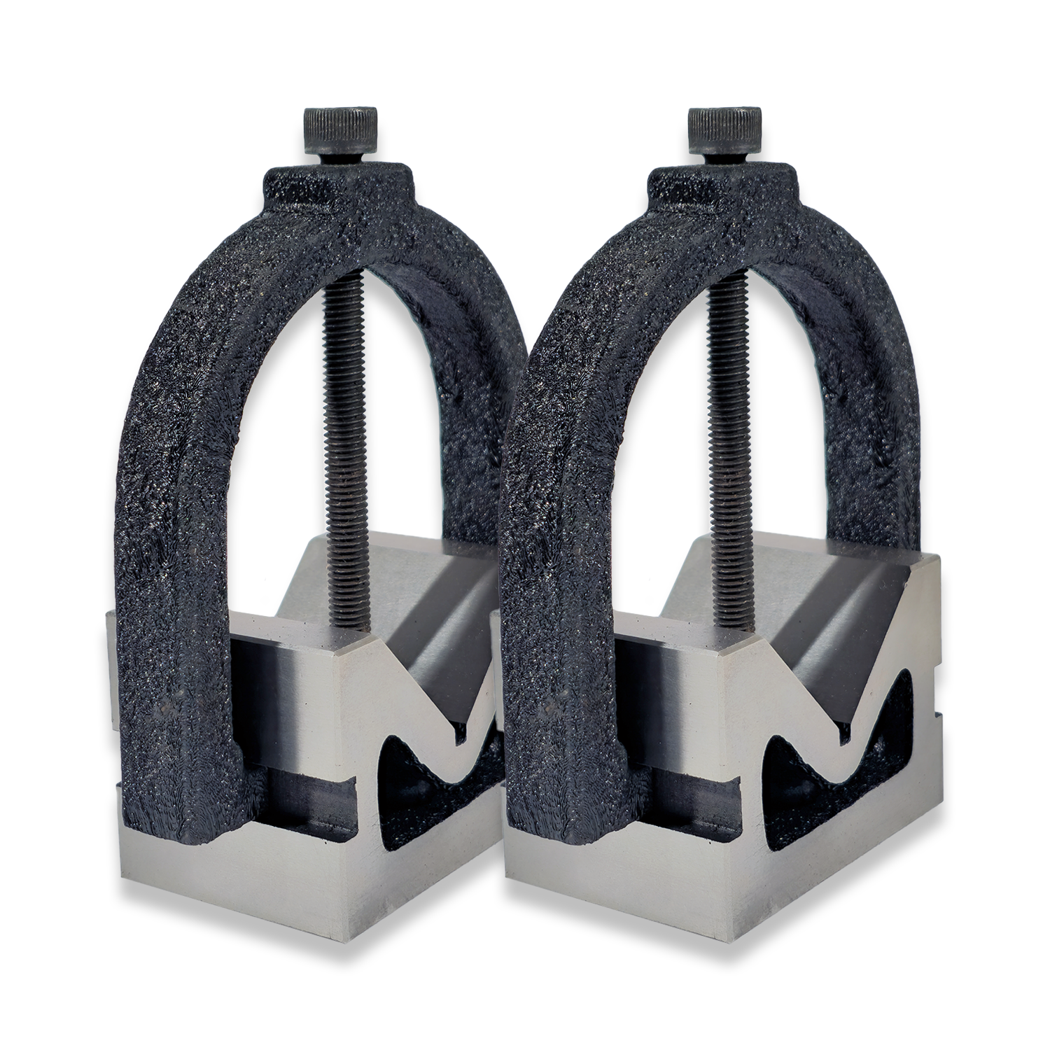 2″ x 3″ x 2″ MATCHED PAIR VEE BLOCK SET AND CLAMPS RDGTOOLS