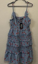 Boohoo Woman’s Blue & Red Dress Size 14