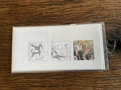 Tim und Struppi Tin Tin Fall Bienlein Postkarte + Umschlag Laposte France 2003