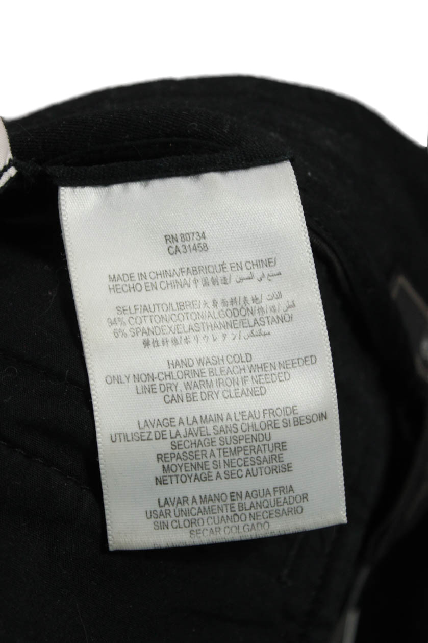 BCBG Max Azria Womens Solid Black Button Front Sh… - image 5