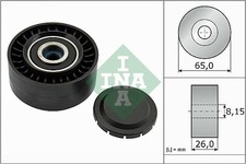 Image of INA 532056410 V-Ribbed Belt Deflection/Guide Pulley Fits Audi A5 2.0 TDI