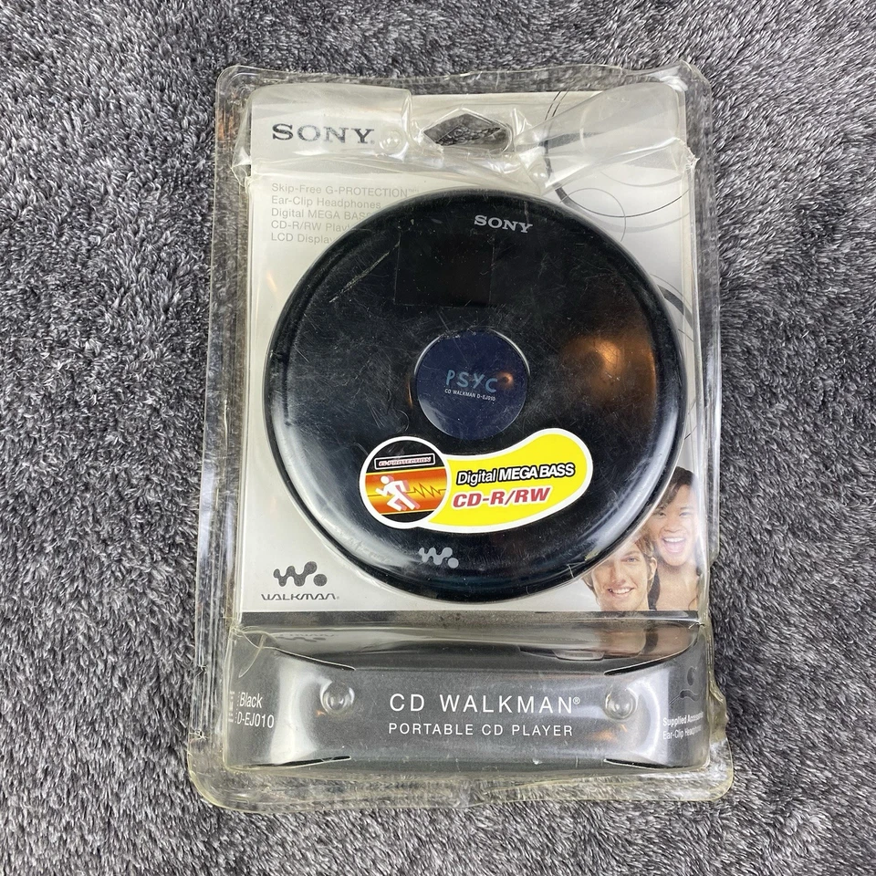 NEU Sony CD Walkman tragbarer Player - D-EJ010 schwarz Megabass R/RW PSYC