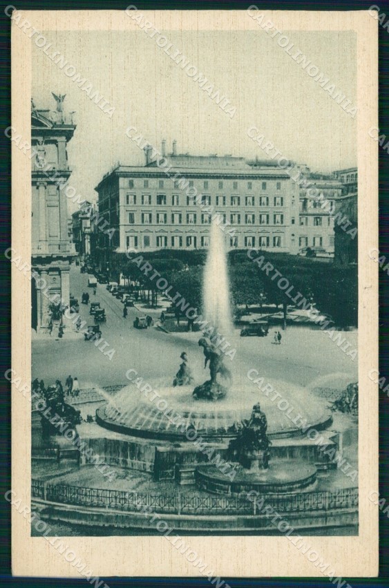 Roma Città Grand Hotel Piazza Esedra cartolina MX2750