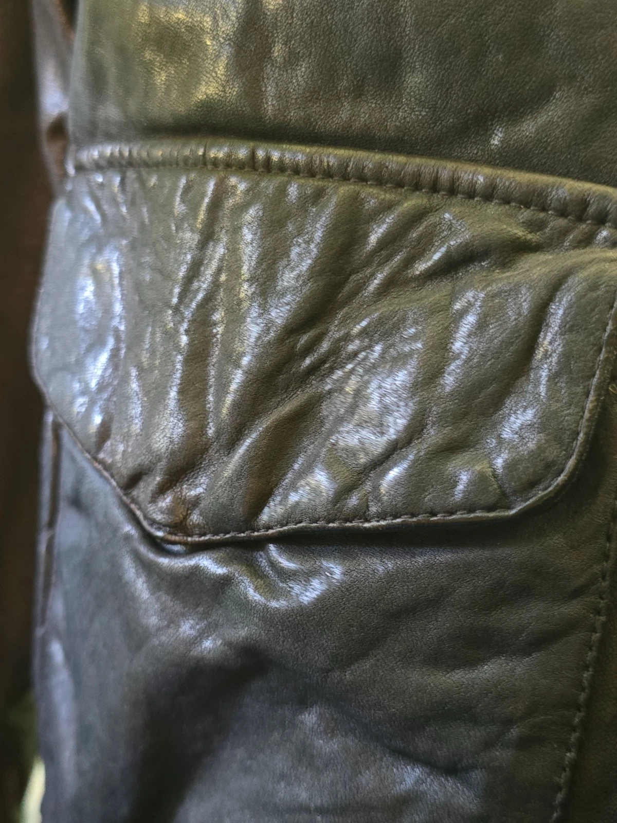 SCHOTT NYC LEATHER NEW  Vintaged JACKET RARE  Brown  w/tags Stunning sz Large  image 15