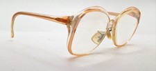 Vintage Classical Jazz Brown Translucent Oval Sunglasses FRAMES ONLY USA