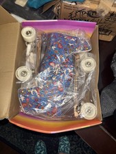 Impala Women's Roller Skates Harmony Blue, Size 11, Sidewalk Quad, Peace Hearts