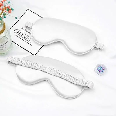 Imitated Silk Eye Patch Shading Sleep Eye Mask Eyepatch Travel Relax Cover Eyesh