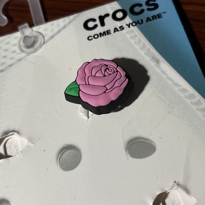 Jibbitz/Shoe Charm for Crocs~Pink Rose Flower~Authentic NWOT