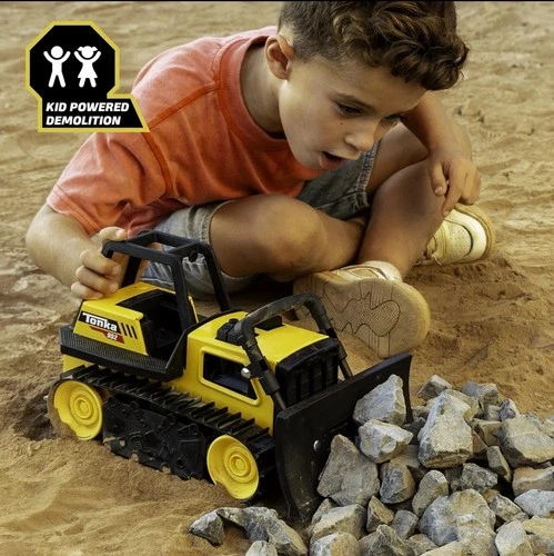 Tonka Steel Classics Bulldozer Play Vehicle Toy Construction Truck Gift for Kids