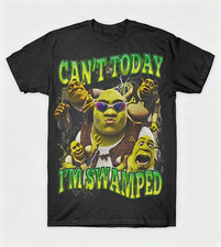 Funny Shrek Meme Shirt: Can't Today I'm Swamped T-Shirt