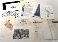 Dungeons and Dragons Portfolio Lot TSR D&D Art Proofs Prints Sketches 1990&rsquo;s #2