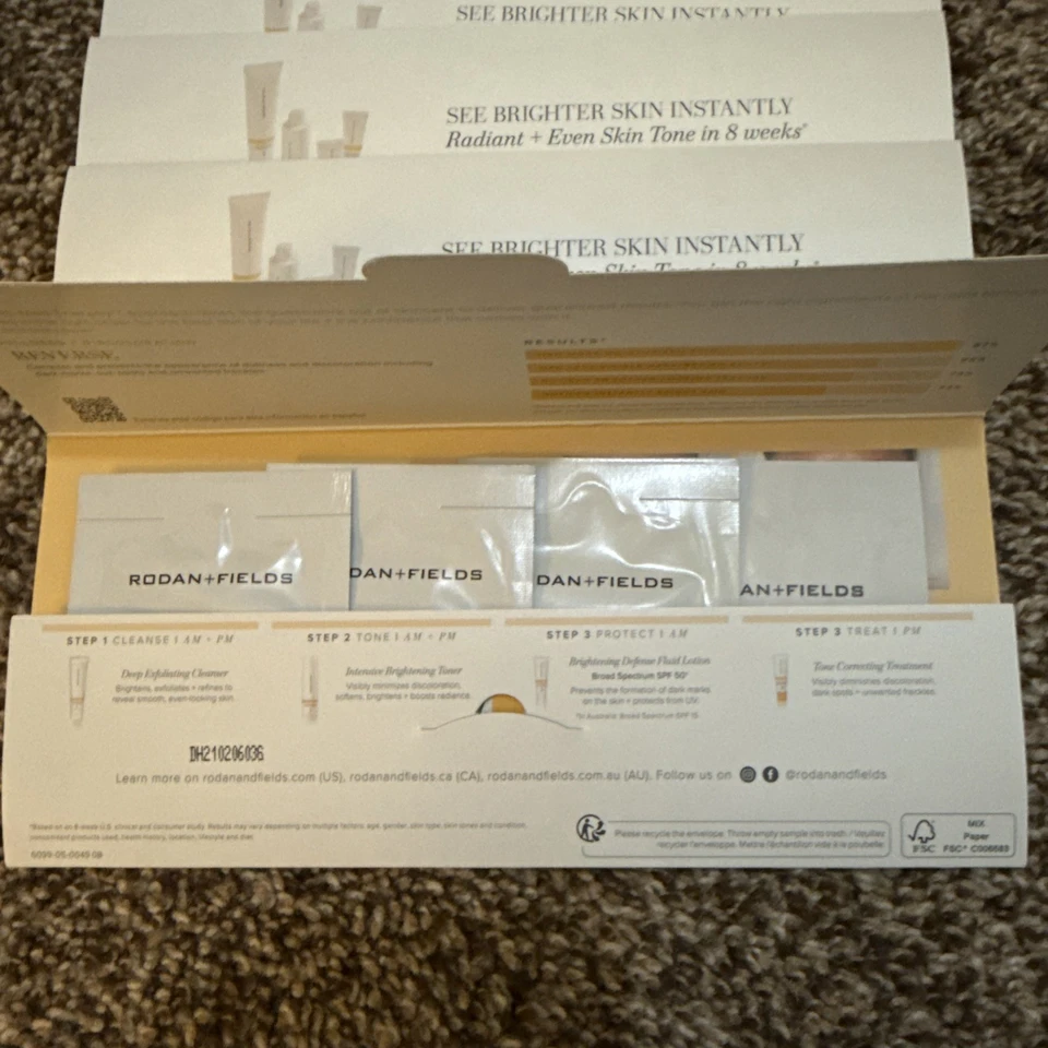 Rodan & Fields REVERSE Sample Packs Travel 4 Step Lot Of 5 Sets - Image 2 of 4