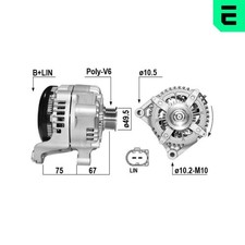 ERA Lichtmaschine Generator Lima 211009A 14V f�r BMW 2er Active Tourer F45 X1 X2
