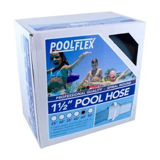 PoolFlex Spiral Vacuum Swimming Pool Cleaner Hose - 45' x 1.5"