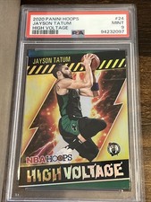 2020-21 Panini Hoops Jayson Tatum High Voltage #24 Celtics PSA 10