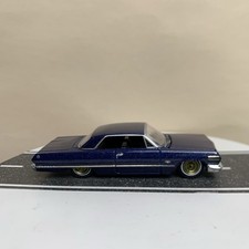 Greenlight California Lowriders 1963 Chevy Impala Dark Blue/Gold 1:64 NM