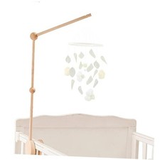 Baby Crib Mobile Arm - 30 Inch Wooden Mobile Hanger for Crib, Wall Mount Arm