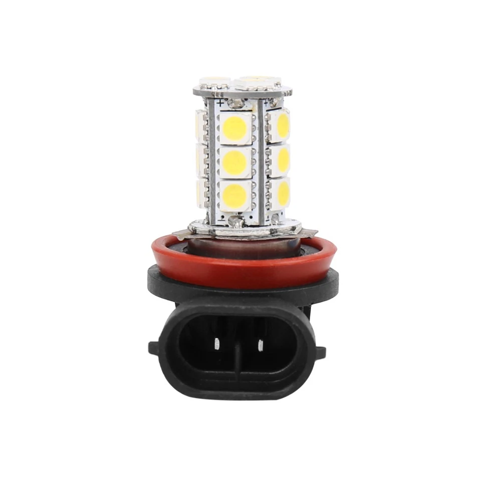 2 x H11 White 5050 18 LEDs Fog Driving Light Daytime Running Lamp Bulb 1.3W Foto 3 de 4