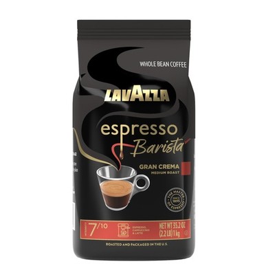 Lavazza Espresso Barista Gran Crema Whole Bean 35.2 Ounce (Pack of 1), Black 