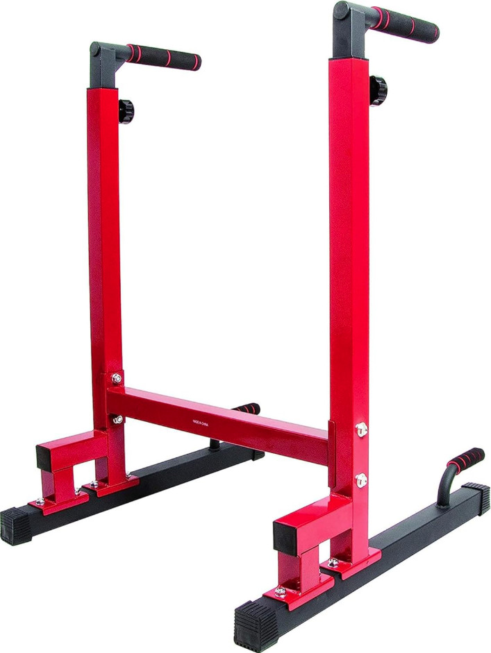 Adjustable Height Dip Station Steel Frame 500LB Capacity Hom