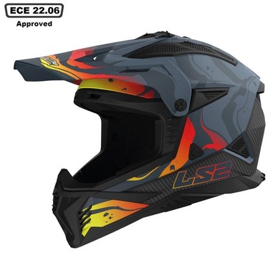 LS2 MX708 FAST II LEICHTER OFFROAD MX QUAD ENDURO MOTORRADHELM CUS RETOURE