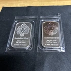 Lot of (2) Scottsdale 1oz. 999 Silver Bars In Original Mint Packaging. (Toning)