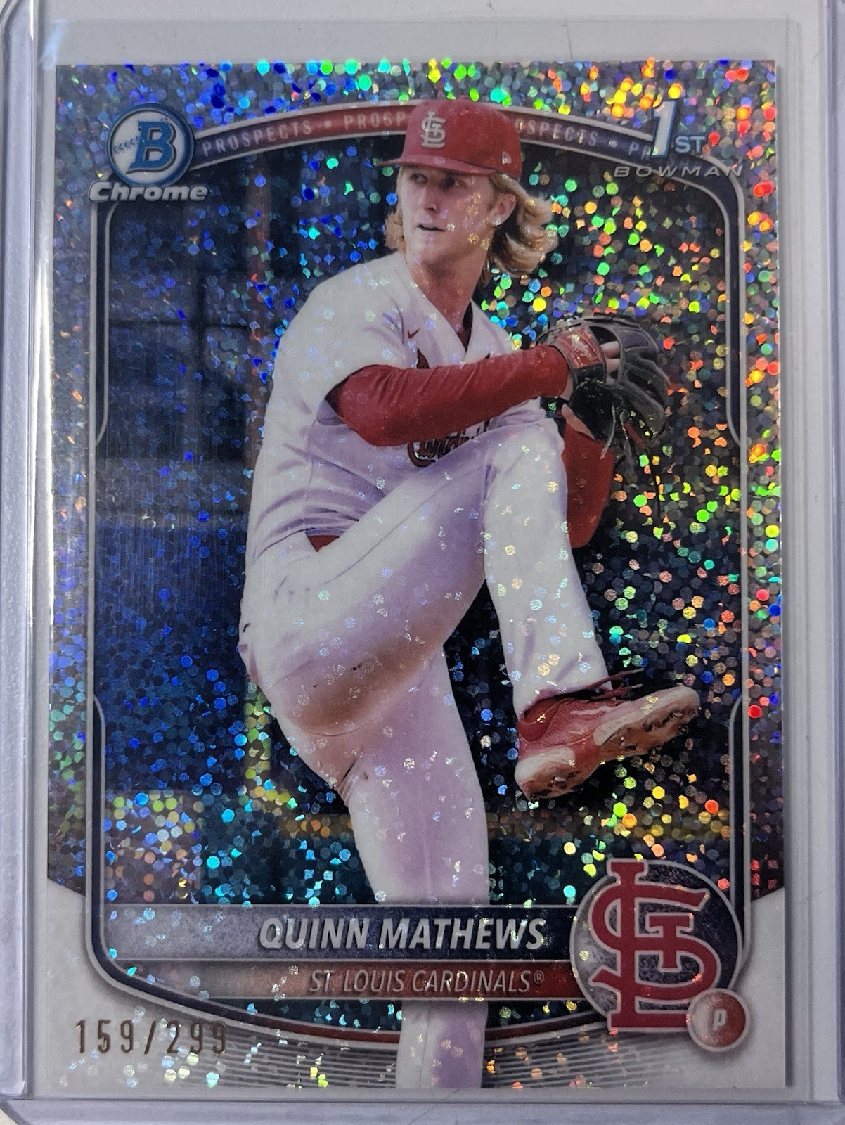 2025 Bowman Quinn Mathews Chrome Speckle Refractor 1st /299