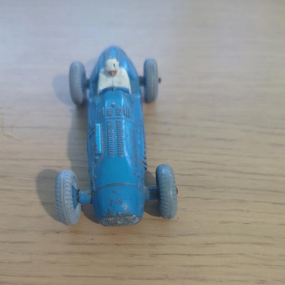 COCHE DE CARRERAS DINKY TALBOT LAGO T26C 23K AZUL CON BUJES DE METAL AZUL DE COLECCIÓN 1953-54 Foto 3 de 4