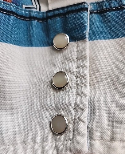 VINTAGE Wrangler Aztec Checotah Long Sleeve Pearl Western Snap Shirt Sz XXL*READ - Picture 5 of 13