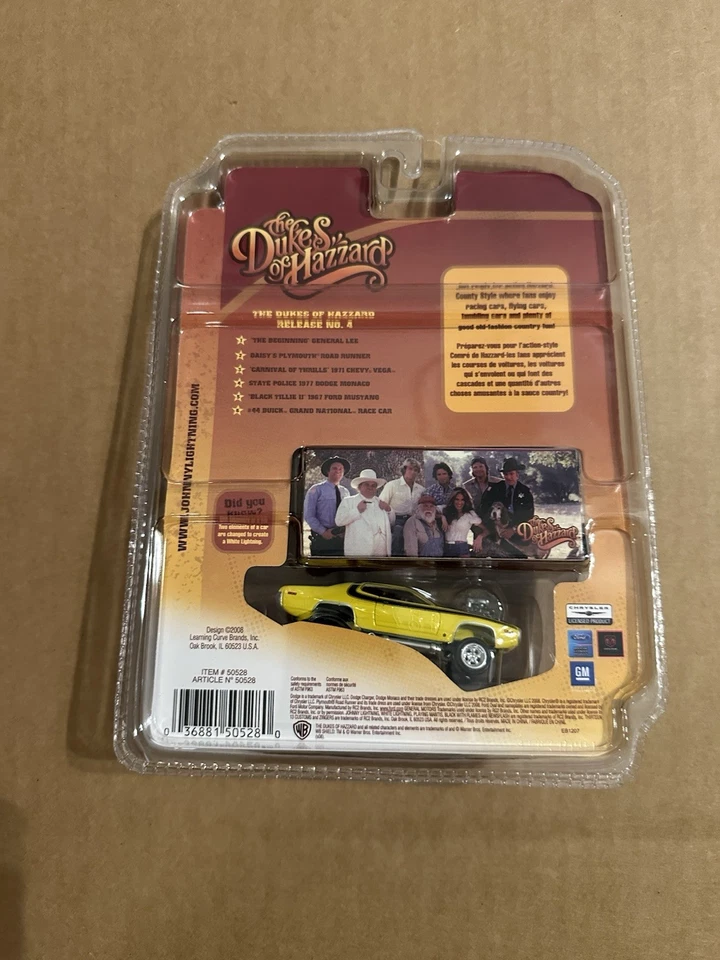 Johnny Lightning The Dukes of Hazzard Black Tillie II 1967 Ford Mustang 1:64 New - Image 2 of 2