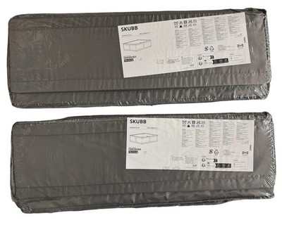 2x IKEA SKUBB 705.910.56 Tasche 65x53x19cm Schrankfach Box Aufbewahrung Grau NEU