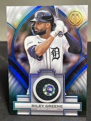 2026 Topps Tribute Stamp Of Approval Relic Riley Green #SOA-RG Blue /150