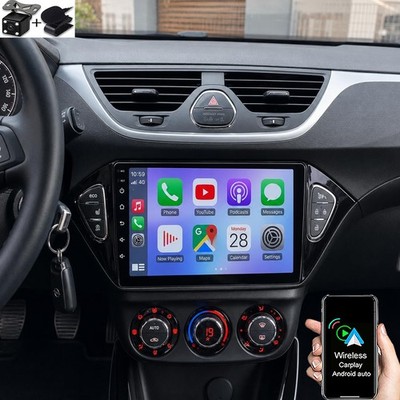 Für Opel Corsa E 2015-2019 Adam Android 15 Autoradio GPS Apple CarPlay Bluetooth