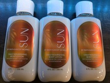 In The Sun Body Lotion 8 oz Bath  Body Works 3 Pack