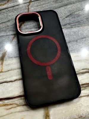 Apple iPhone 15 Pro Max Case - Black And red