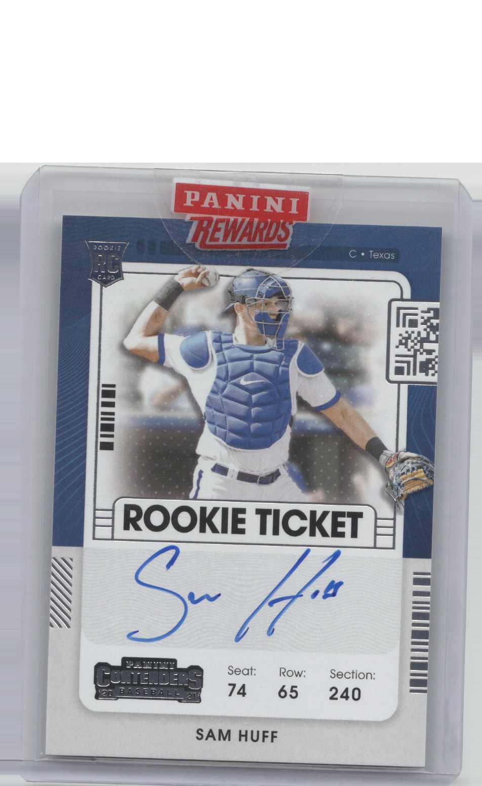 2021 Panini Contenders #151 Sam Huff