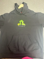 Supreme Hoodie I Don’t Care If You Care Black Size XL