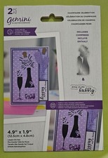 Gemini Stamp and Die By Crafters Companion 2-Piece Champagne Celebration