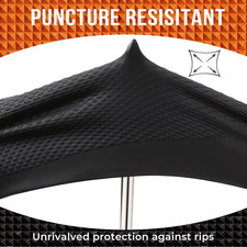 Heavy Duty 10 Mil Nitrile Disposable Gloves with Raised Diamond Texture, Late...