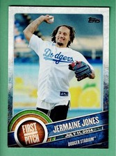 2015 Topps Series 1 #FP-08 JERMAINE JONES Los Angeles Dodgers FIRST PITCH Insert