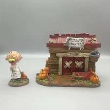 Pig Pens Haunted Pigsty Halloween The Hawthorne Village House & Figurine