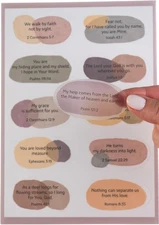 DiverseBee Motivational Bible Verse Stickers, 80pcs Inspirational Faith 