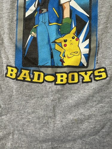Vintage 90’s 1999 Pokémon Bad Boys Shirt Youth Small Official Nintendo RARE! - Picture 7 of 12