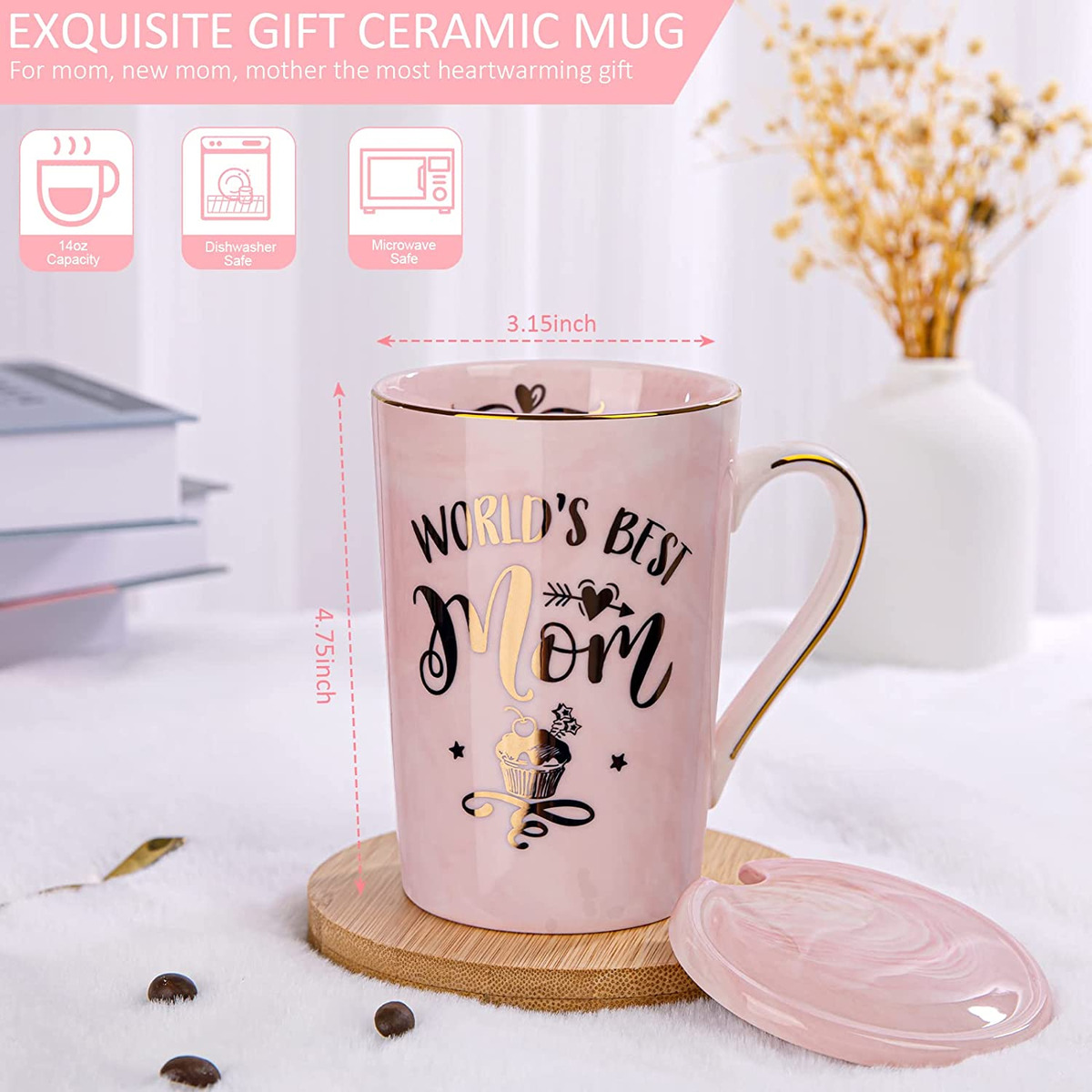 Birthday Gifts for Mom from Daughter, Son - Mothers Day Gifts, Mom Gif