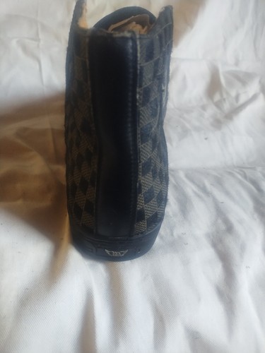 Men 1898 Vintage high top shoe Black with checker pattern size 11 (One Right ) - Picture 4 of 5