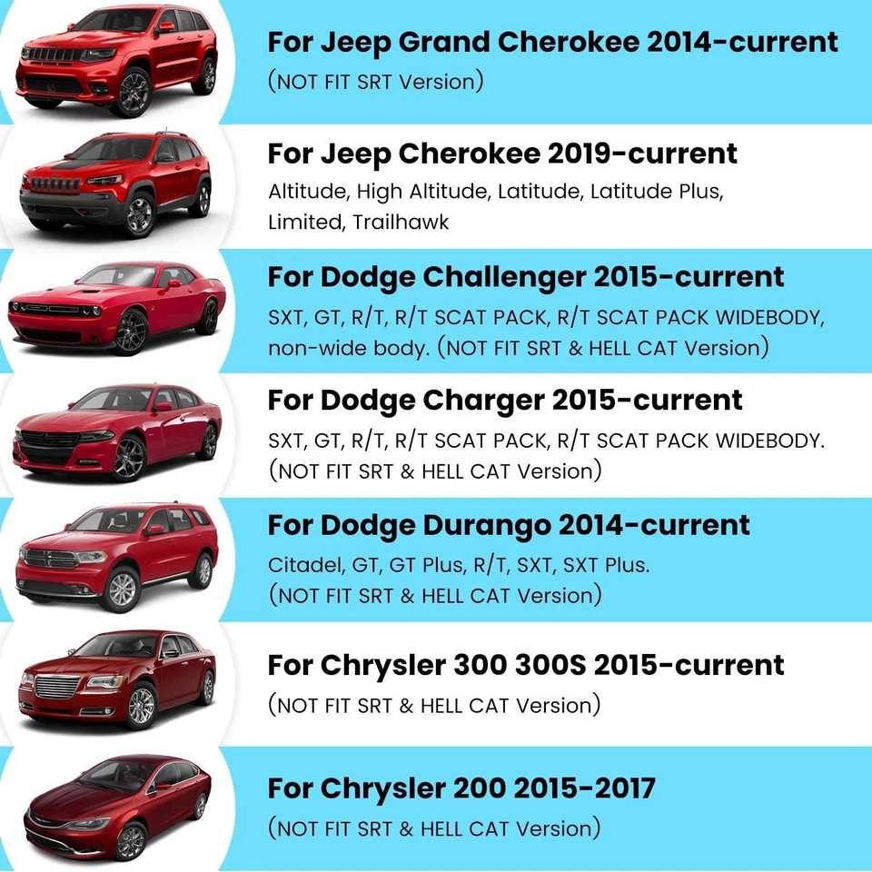 Pá de câmbio de volante para 2015-2020 Dodge Charger Challenger Durango RT - Imagem 2 de 4